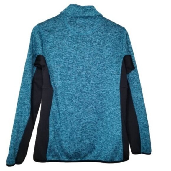 Marc New York Heathered Teal & Black Track Jacket - Picture 2 of 6